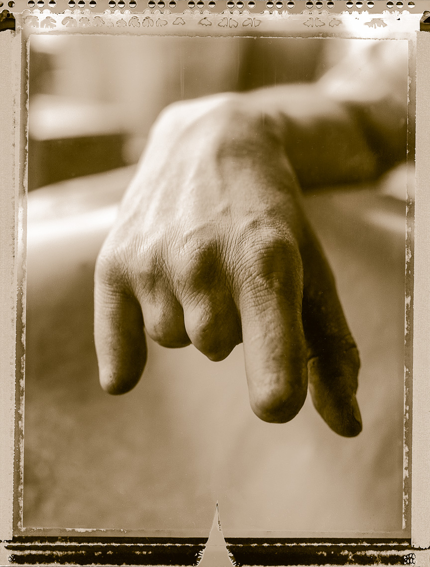 Kurdish portrait of metal workers hand,  Konya, Turkey.