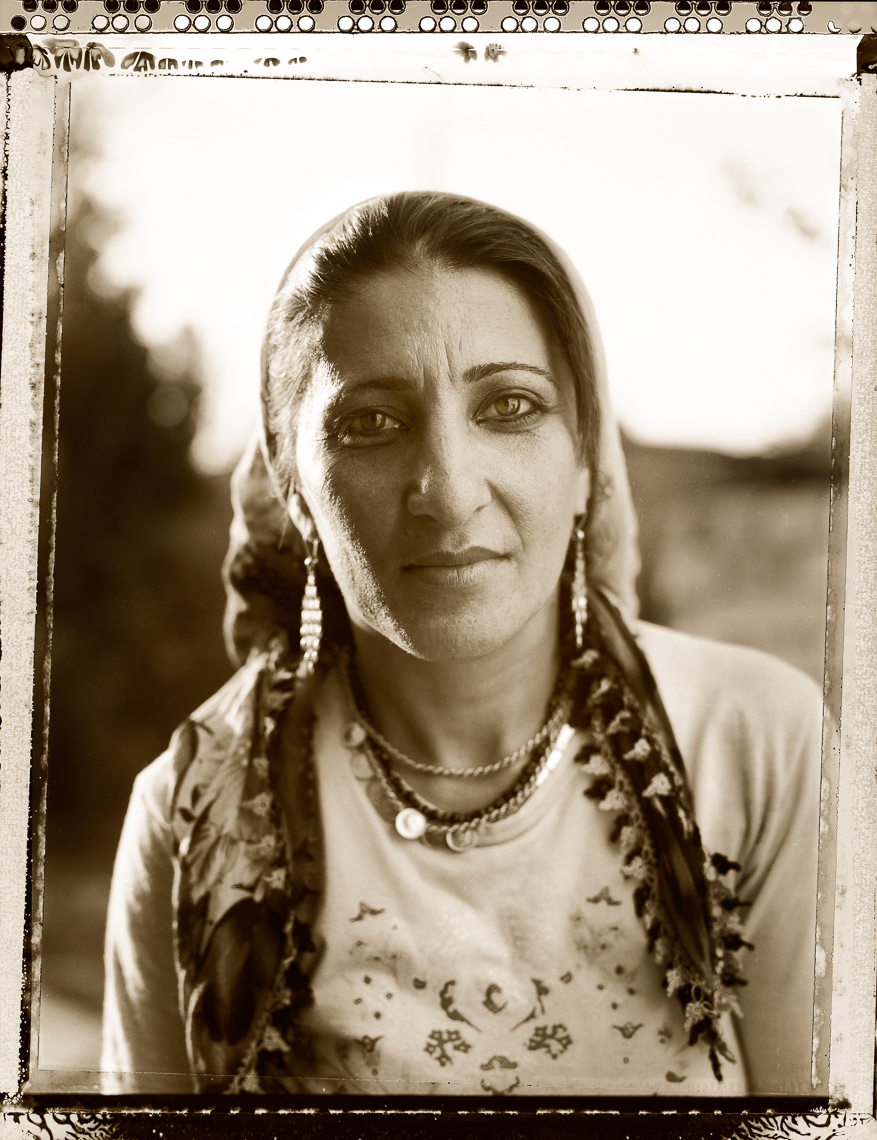 Kurdish portrait of  woman, Sirin,  in Van, Turkey.